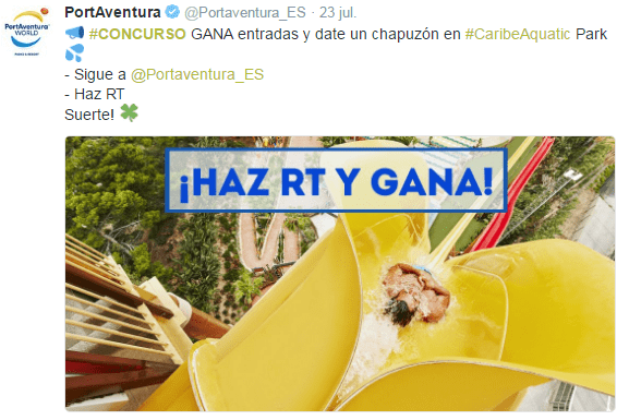 Concursos Online: Port Aventura en twitter